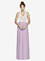 Front View Thumbnail - Pale Purple & Ivory Studio Design Bridesmaid Dress 4530