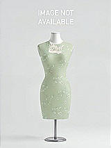 Rear View Thumbnail - Vintage Primrose Sage & Ivory Studio Design Bridesmaid Dress 4530