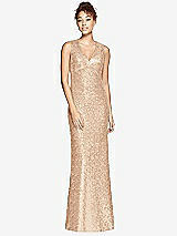 Front View Thumbnail - Rose Gold Bella Bridesmaids Dress BB114