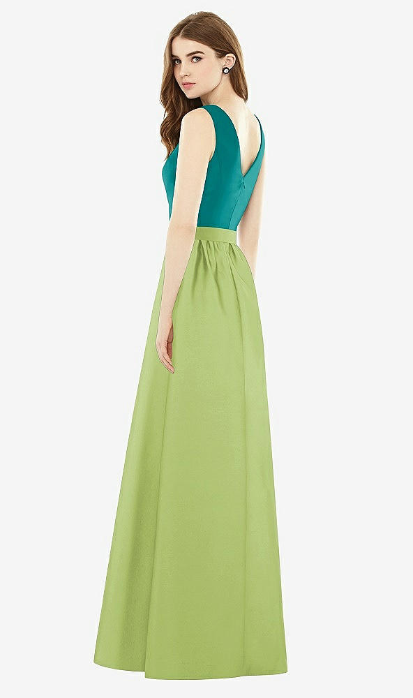 Back View - Mojito & Jade Alfred Sung Bridesmaid Dress D752