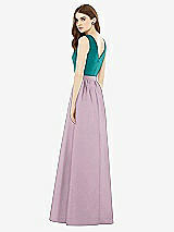 Rear View Thumbnail - Suede Rose & Jade Alfred Sung Bridesmaid Dress D752