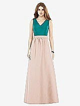Front View Thumbnail - Cameo & Jade Alfred Sung Bridesmaid Dress D752