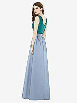 Rear View Thumbnail - Cloudy & Jade Alfred Sung Bridesmaid Dress D752