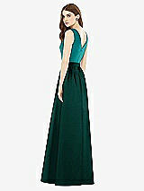 Rear View Thumbnail - Evergreen & Jade Alfred Sung Bridesmaid Dress D752