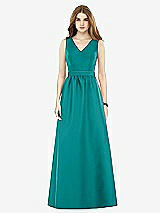 Front View Thumbnail - Jade & Jade Alfred Sung Bridesmaid Dress D752