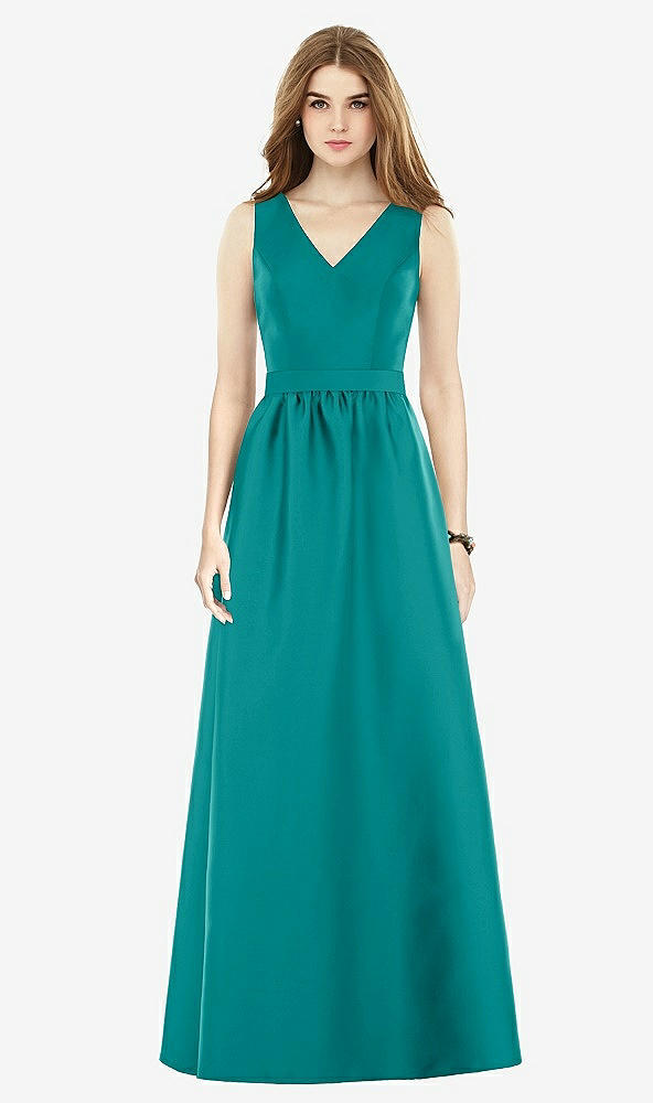 Front View - Jade & Jade Alfred Sung Bridesmaid Dress D752