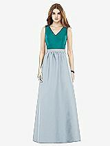 Front View Thumbnail - Mist & Jade Alfred Sung Bridesmaid Dress D752