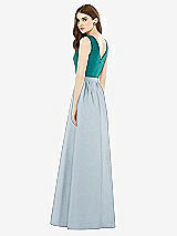 Rear View Thumbnail - Mist & Jade Alfred Sung Bridesmaid Dress D752