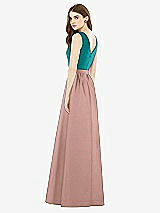 Rear View Thumbnail - Neu Nude & Jade Alfred Sung Bridesmaid Dress D752