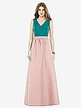 Front View Thumbnail - Rose & Jade Alfred Sung Bridesmaid Dress D752