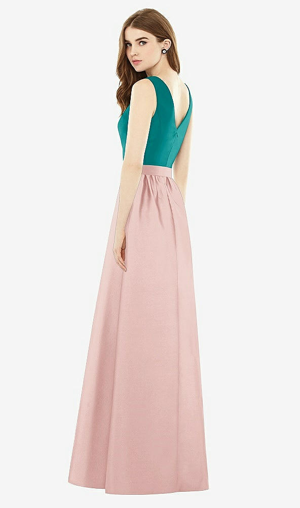 Back View - Rose & Jade Alfred Sung Bridesmaid Dress D752
