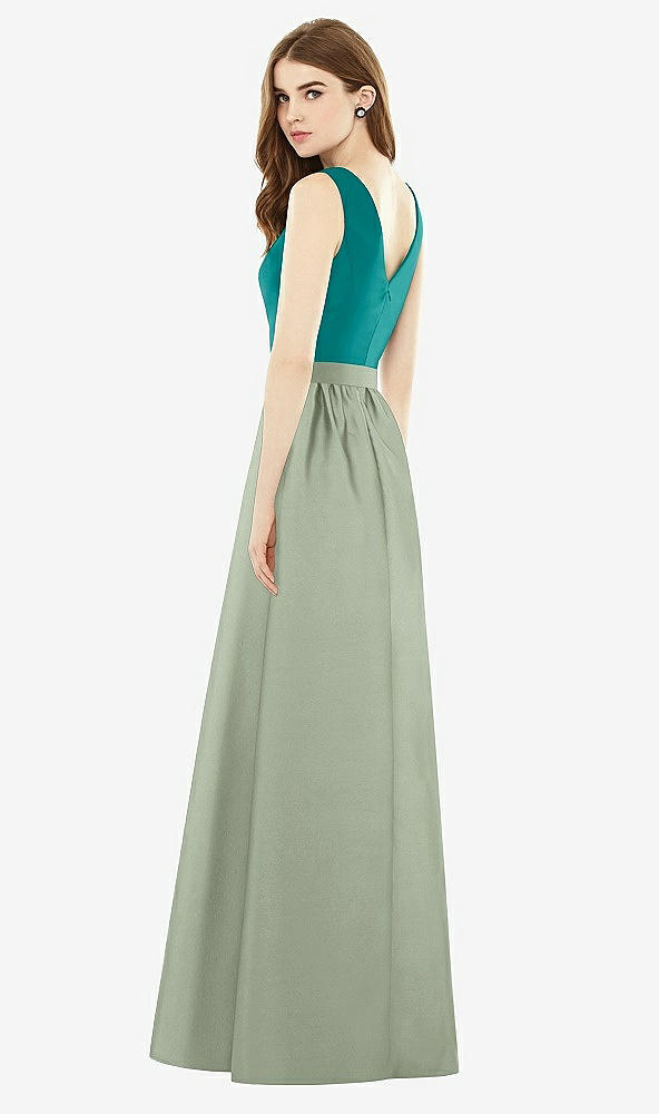 Back View - Sage & Jade Alfred Sung Bridesmaid Dress D752