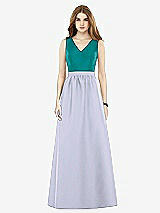Front View Thumbnail - Silver Dove & Jade Alfred Sung Bridesmaid Dress D752