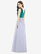 Rear View Thumbnail - Silver Dove & Jade Alfred Sung Bridesmaid Dress D752