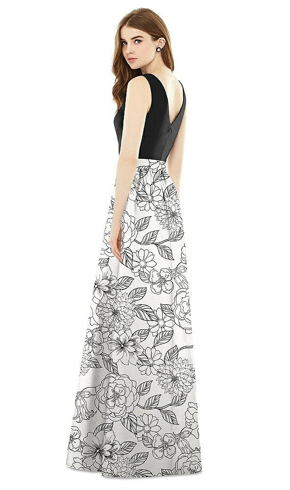 Back View - Botanica Alfred Sung Bridesmaid Dress D752CP