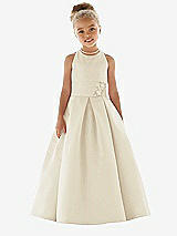 Front View Thumbnail - Champagne Flower Girl Dress FL4059