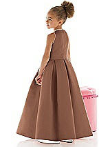 Rear View Thumbnail - Cognac Flower Girl Dress FL4059