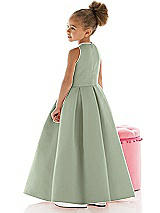 Rear View Thumbnail - Sage Flower Girl Dress FL4059