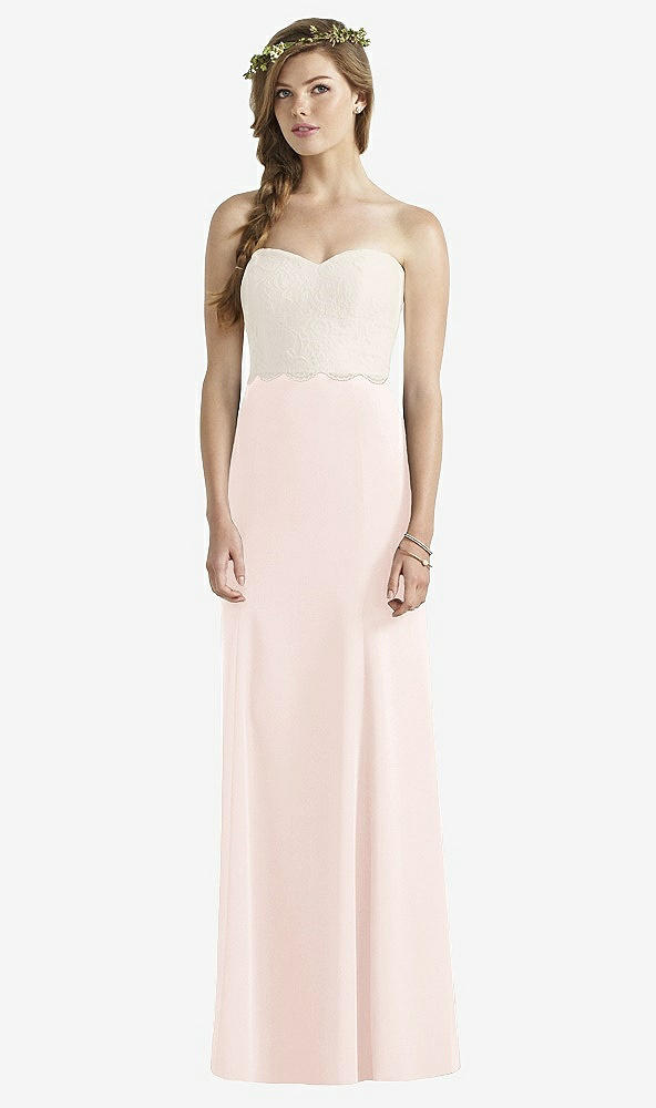 Front View - Blush & Ivory Social Bridesmaids Dress 8191
