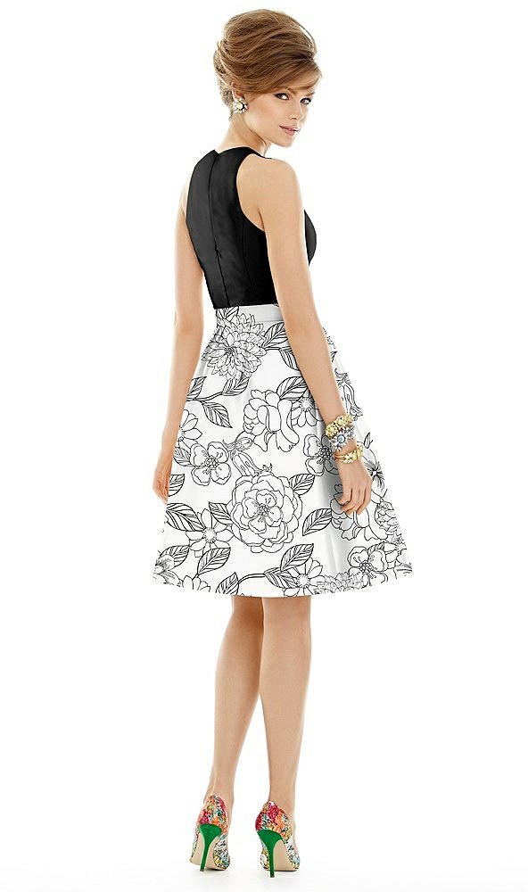 Back View - Botanica Alfred Sung Bridesmaid Dress D696CP