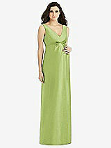 Front View Thumbnail - Mojito Sleeveless Satin Twill Maternity Dress