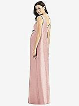 Rear View Thumbnail - Rose Sleeveless Satin Twill Maternity Dress