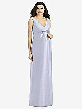 Front View Thumbnail - Silver Dove Sleeveless Satin Twill Maternity Dress