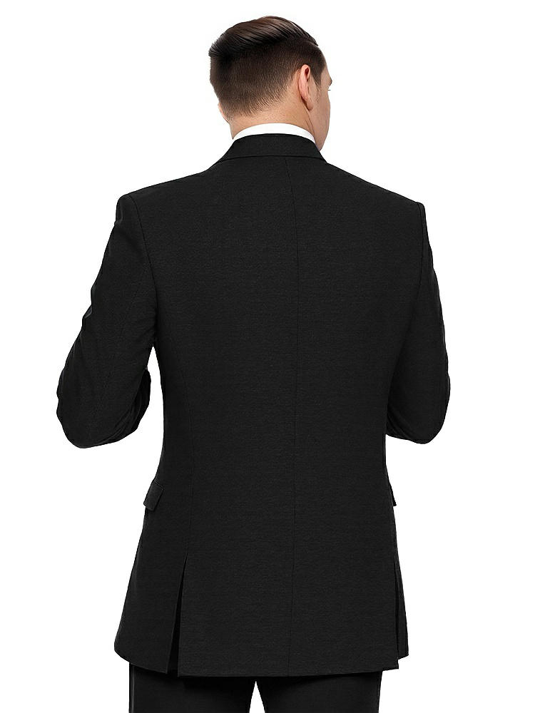 Back View - Black Slim Shawl Collar Tuxedo Jacket - The Ethan by After Six