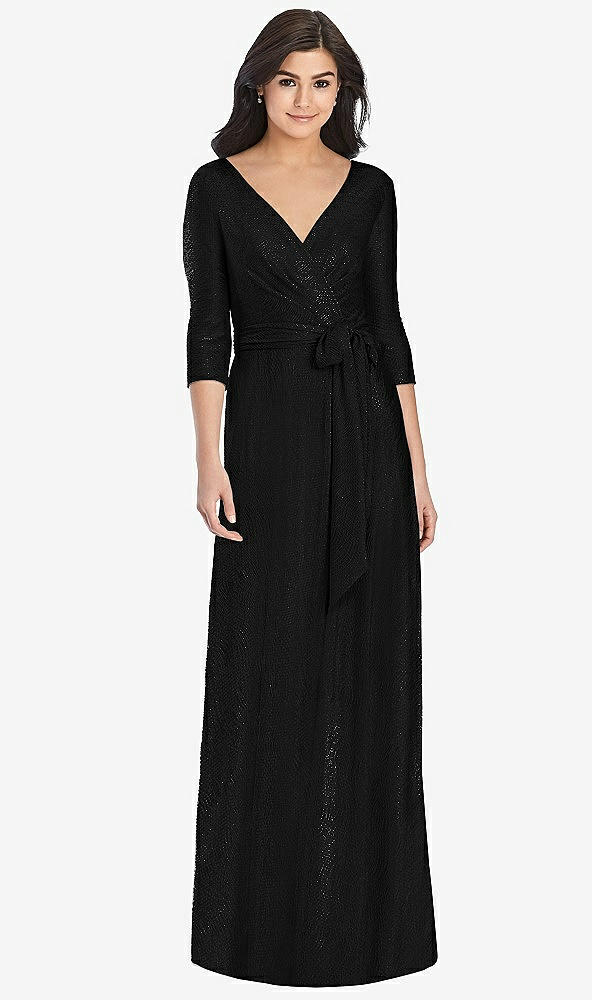 Front View - Black Dessy Collection Bridesmaid Dress 3028