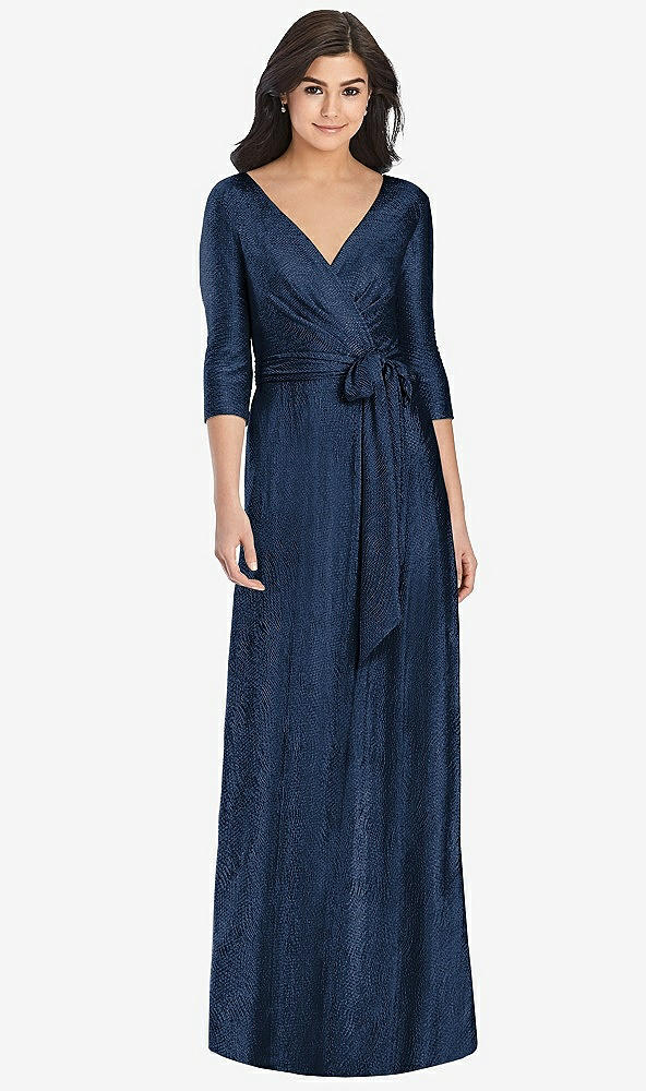 Front View - Midnight Navy Dessy Collection Bridesmaid Dress 3028