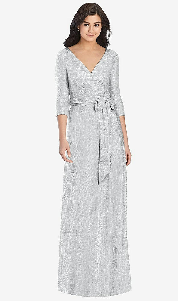 Front View - Silver Dessy Collection Bridesmaid Dress 3028