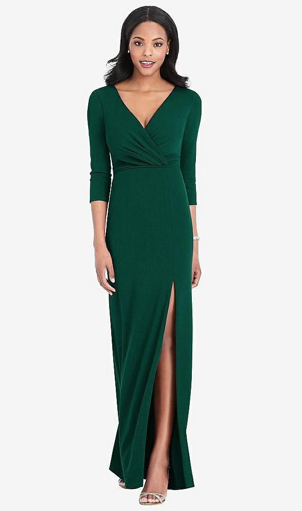 Front View - Hunter Green After Six Bridesmaid Dress 6797