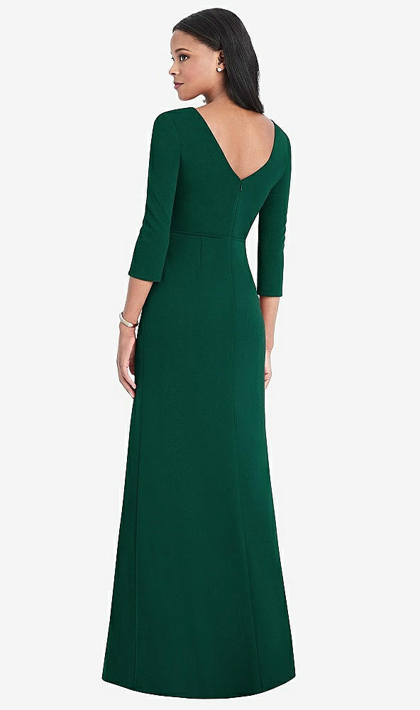 Back View - Hunter Green After Six Bridesmaid Dress 6797