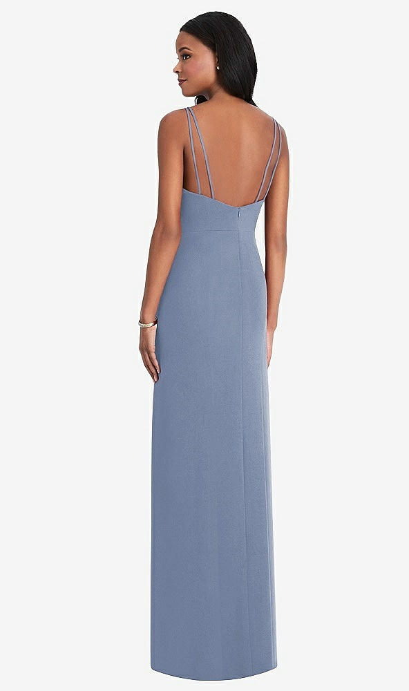 Back View - Larkspur Blue After Six Bridesmaid Dress 6801