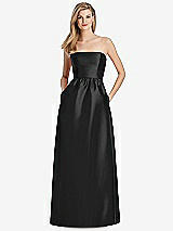 Rear View Thumbnail - Black Lela Rose Bridesmaid Dress LR248