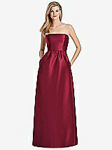 Rear View Thumbnail - Burgundy Lela Rose Bridesmaid Dress LR248