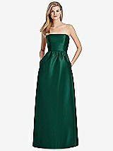 Rear View Thumbnail - Hunter Green Lela Rose Bridesmaid Dress LR248
