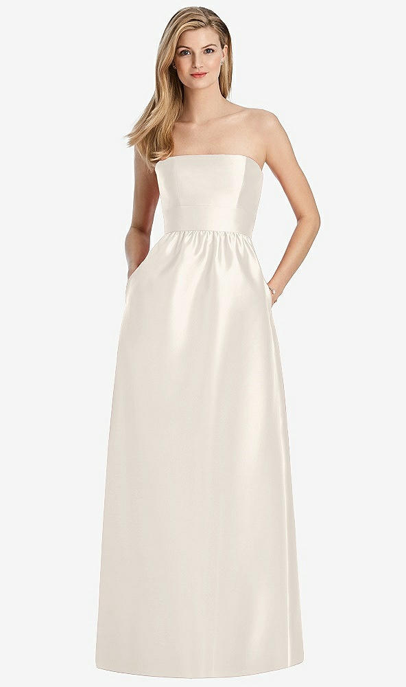 Back View - Ivory Lela Rose Bridesmaid Dress LR248