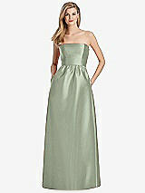 Rear View Thumbnail - Sage Lela Rose Bridesmaid Dress LR248
