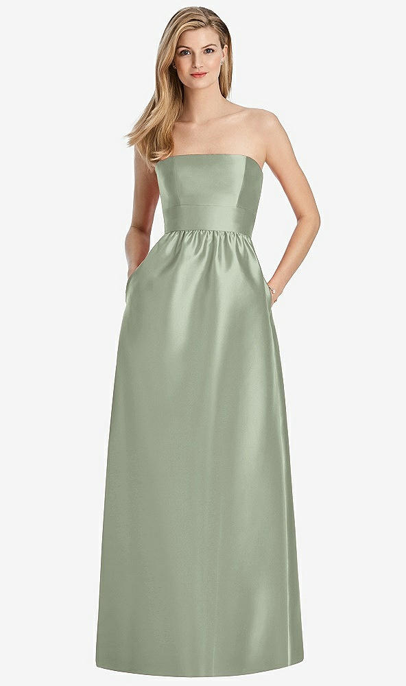 Back View - Sage Lela Rose Bridesmaid Dress LR248