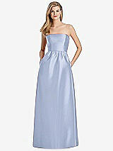 Rear View Thumbnail - Sky Blue Lela Rose Bridesmaid Dress LR248