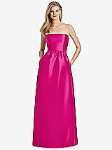 Rear View Thumbnail - Think Pink Lela Rose Bridesmaid Dress LR248