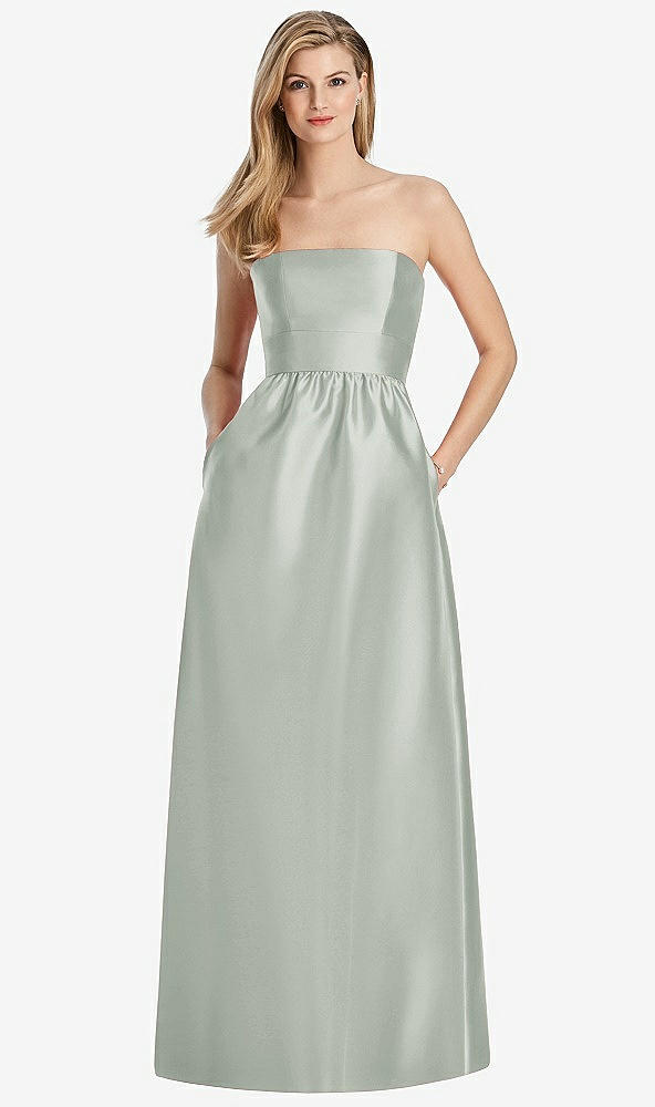 Back View - Willow Green Lela Rose Bridesmaid Dress LR248