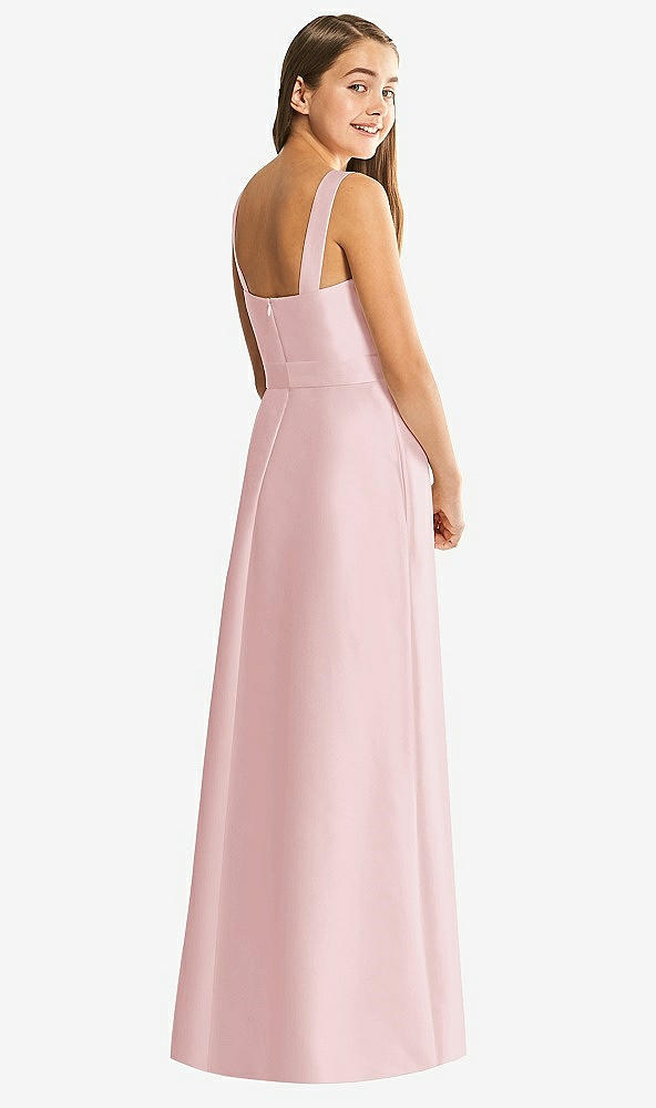 Back View - Ballet Pink Alfred Sung Junior Bridesmaid Style JR544