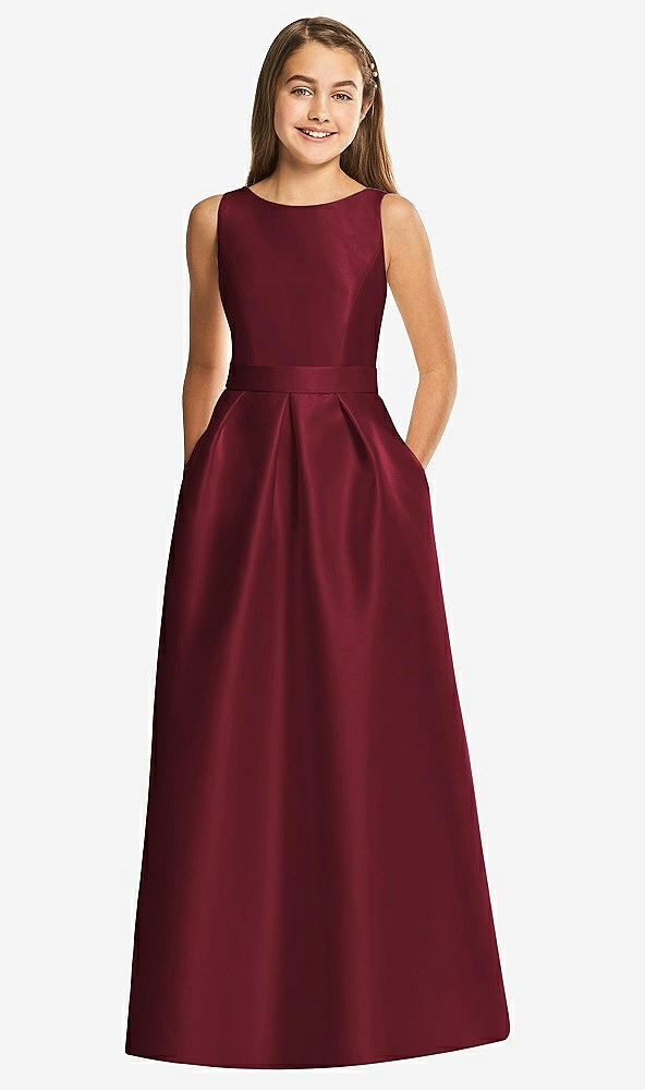 Front View - Cabernet Alfred Sung Junior Bridesmaid Style JR544