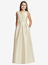 Front View Thumbnail - Champagne Alfred Sung Junior Bridesmaid Style JR544
