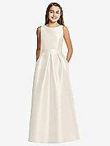 Front View Thumbnail - Ivory Alfred Sung Junior Bridesmaid Style JR544