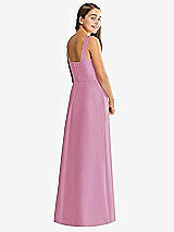 Rear View Thumbnail - Powder Pink Alfred Sung Junior Bridesmaid Style JR544