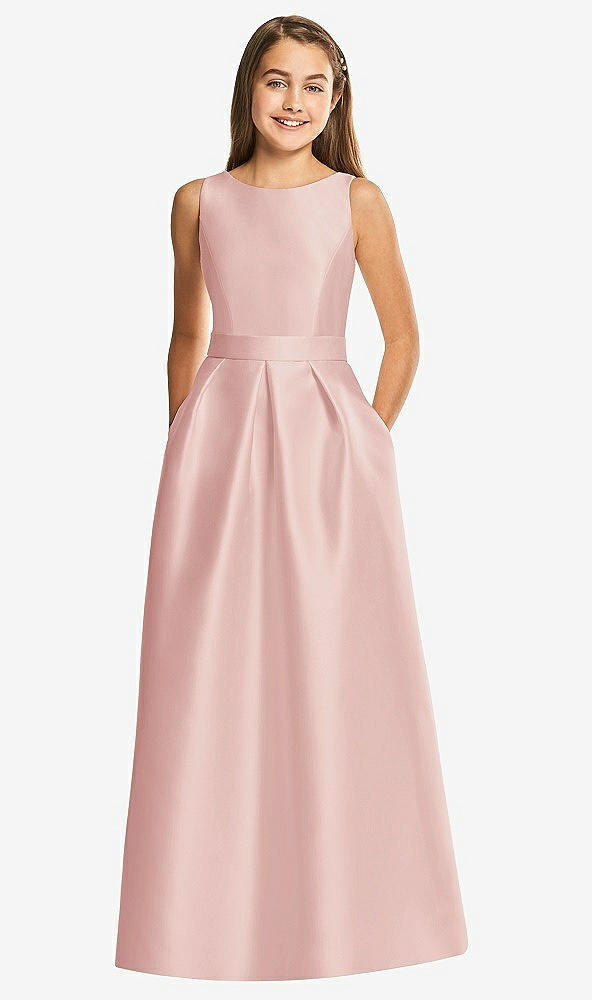 Front View - Rose Alfred Sung Junior Bridesmaid Style JR544