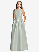 Front View Thumbnail - Willow Green Alfred Sung Junior Bridesmaid Style JR544